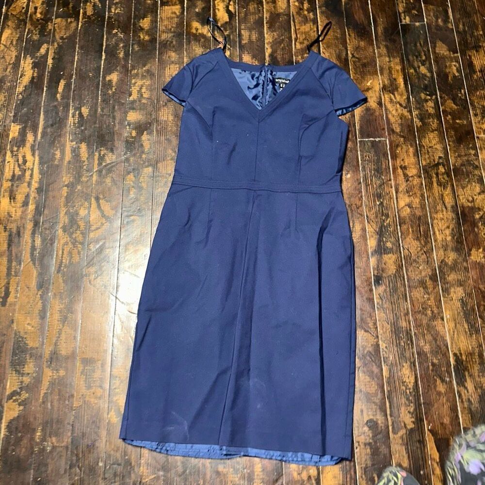 Long Tall Sally business casual v-neck 14 minimalist pencil dress